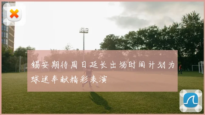 锡安期待周日延长出场时间计划为球迷奉献精彩表演